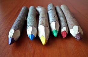 big Pencil Wooden Crayons