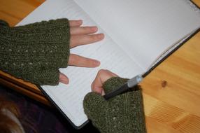 Child Writing hands