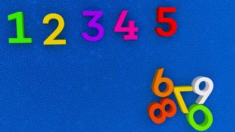 Numbers Education Kindergarten colors