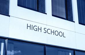 exterior of high school
