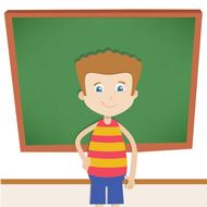 blackboard kids cute illustration drawing