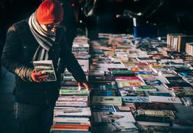 Books Store Sale man