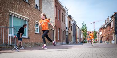 Girls Running