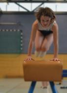 Sport Gymnastics, girl in Gym