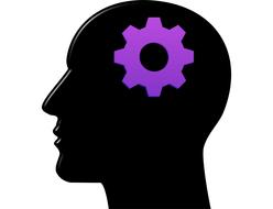 thinking brain head drawing