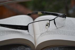 Glasses Book text