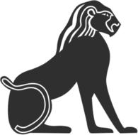 lion egyptian ancient drawing