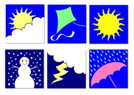 weather seasons education drawing