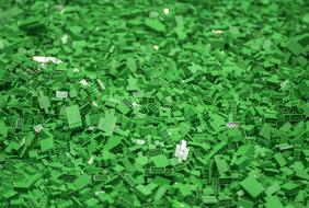 Lego Bricks Green plastic