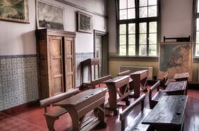 classroom of 1950s