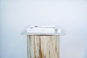 Book on Wooden Table