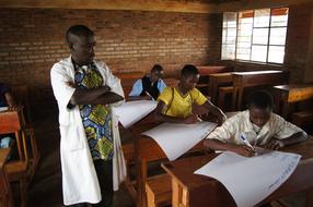 lesson photo in african school