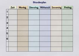 timetable for students