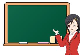 cartoon chalkboard education drawing