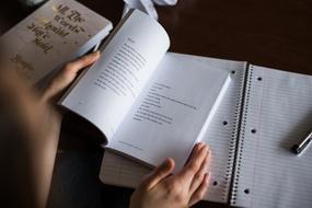 Notes Book Pen hands