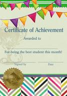 certificate student drawing