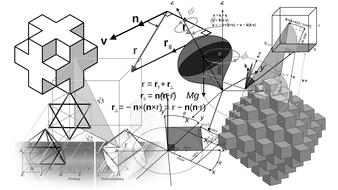 geometry and mathematics cube drawing
