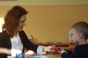 School Teacher and boy