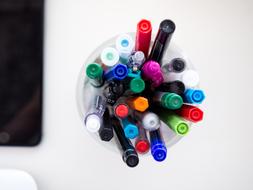 Colorful Pen and Marker