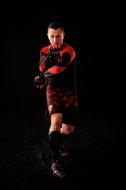 adult man doing Martial Arts exercises