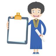graduation education person drawing