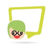 kid face, cute design as a drawing