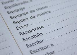 Spanish Language text