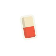 two-tone eraser drawing