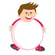 happy cartoon boy, template, design