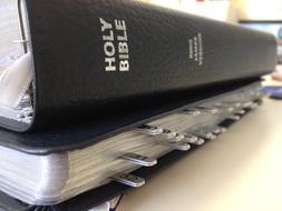 Bible in black cover