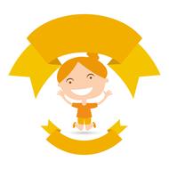 kids clipart cute design yellow drawing