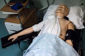 Paramedics Doll in Hospital, Medical training equipment