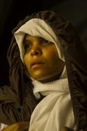 young african woman, nun