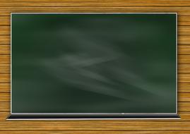 painted green school chalkboard on wood wall