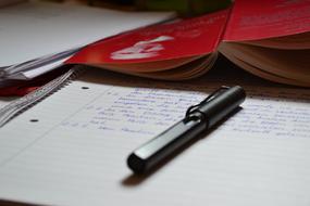summary in notebook
