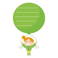 kids clipart cute design green drawing