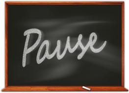 board school pause text