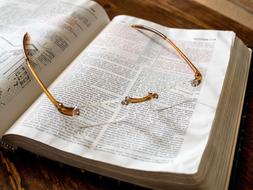 Bible Book Reading and glasses