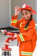 Girl Kid Child firefighter