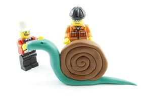 Snail Plasticine Lego toy