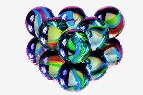 Marbles Blue Glass drawing