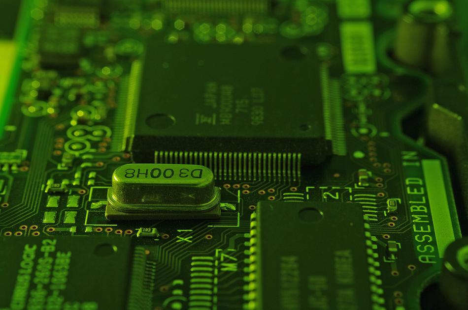 Close-Up photo of Circuitry Microchip