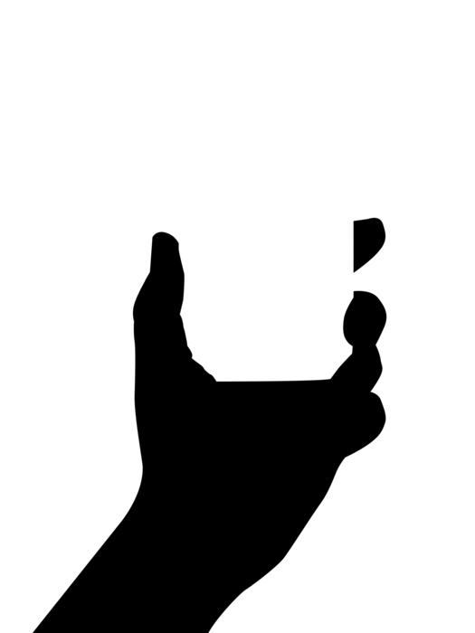 the hand who holds the phone