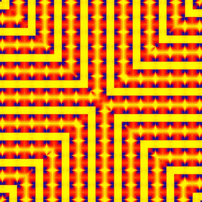 fancy of a geometric colorful design
