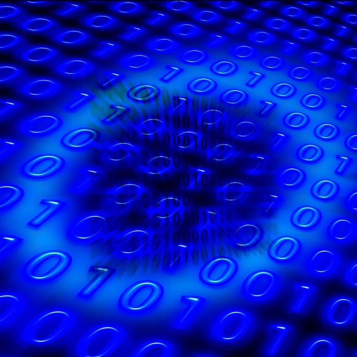binary system in electronic circuit as background