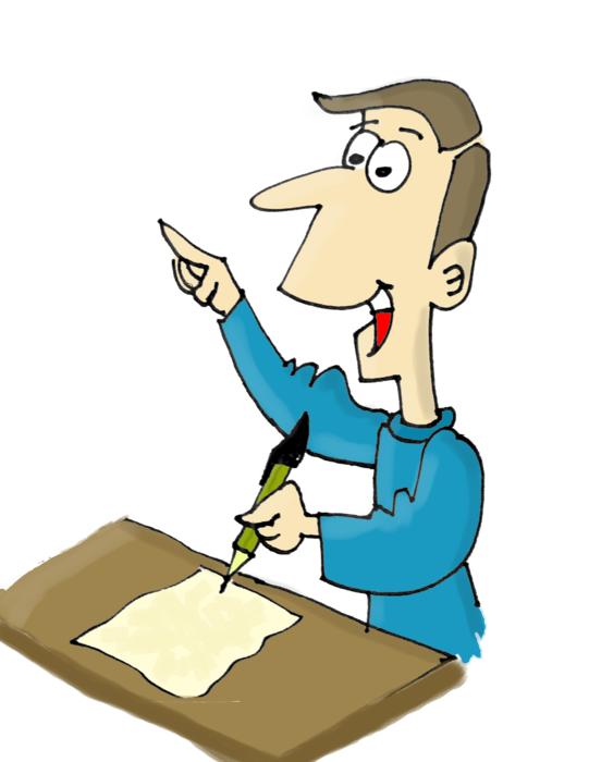 man to write notebook notion