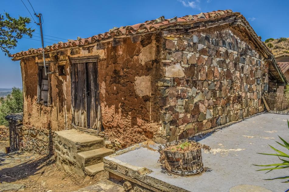 abandoned traditional village House, Cyprus, Fikardou