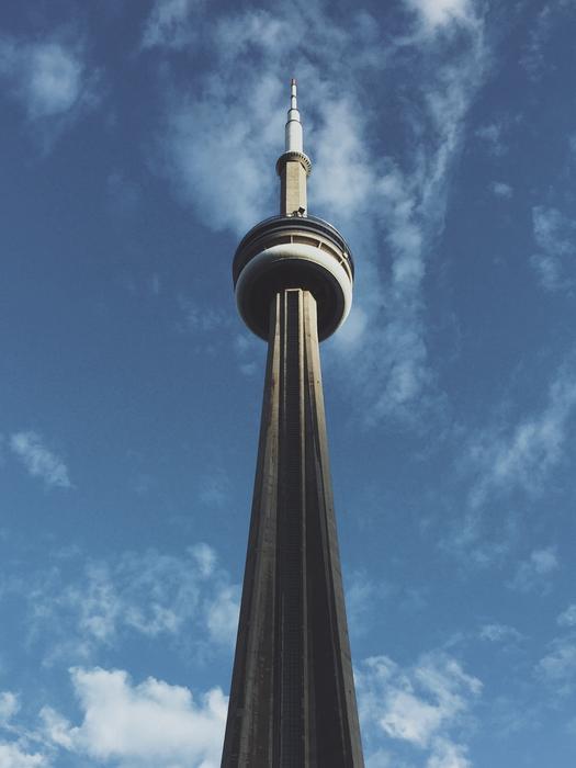 TV tower under the blue sky