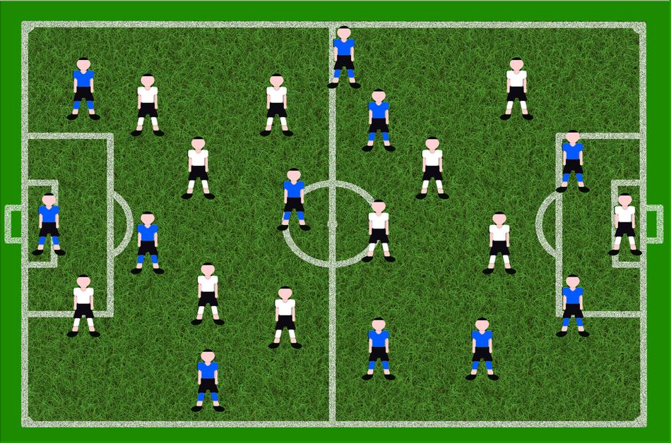 the image of football teams on the court