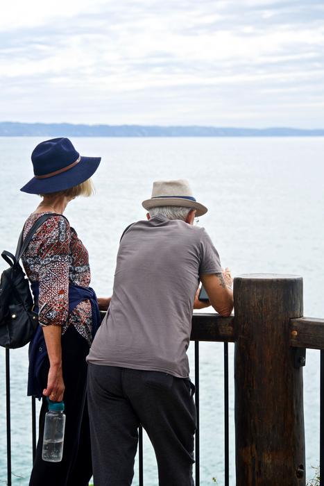 Couple Discussion Pensive on pier